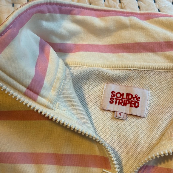 Solid & Striped Quarter Zip in Colorblock Stripe - Picture 5 of 15